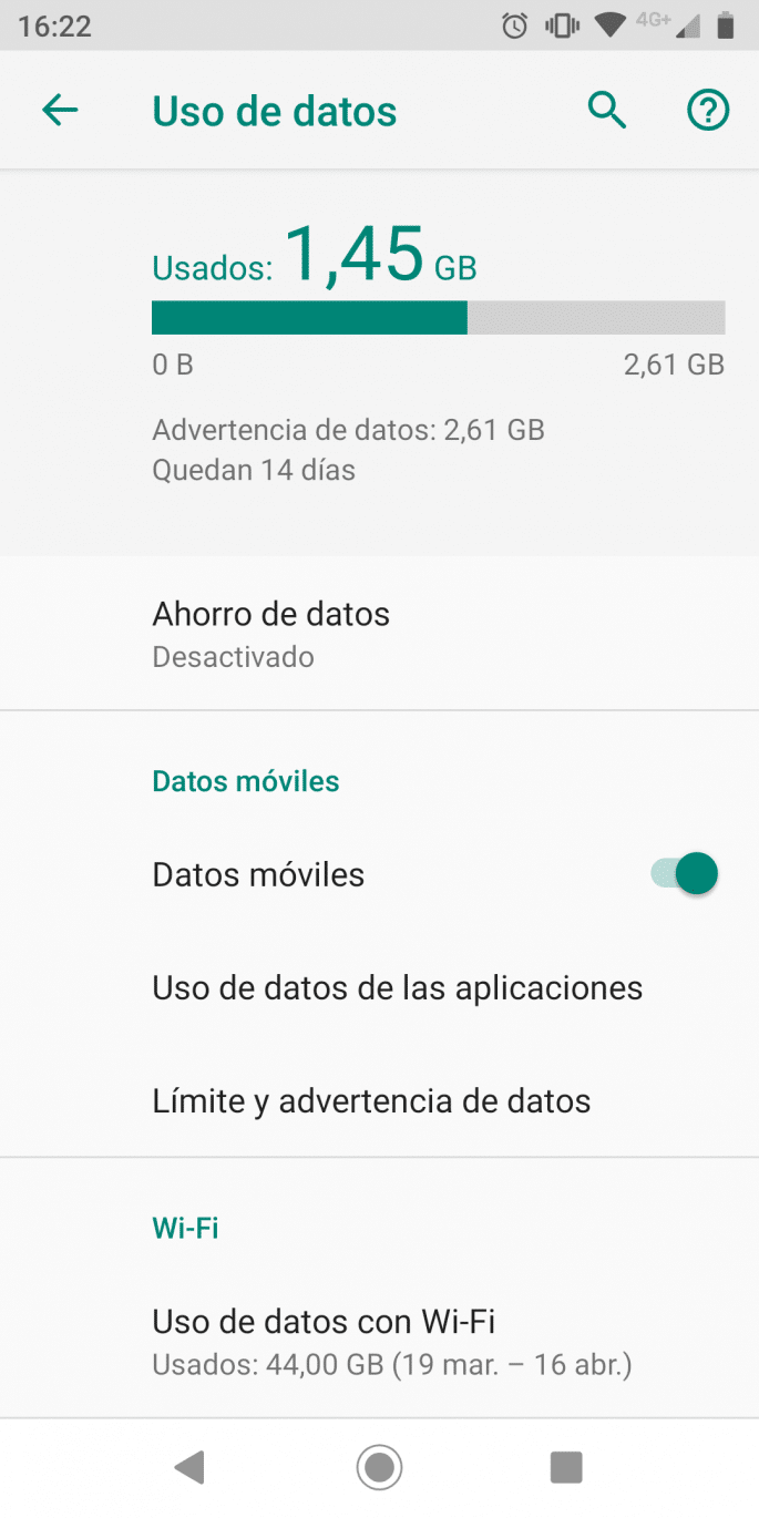 Uso de datos en Android