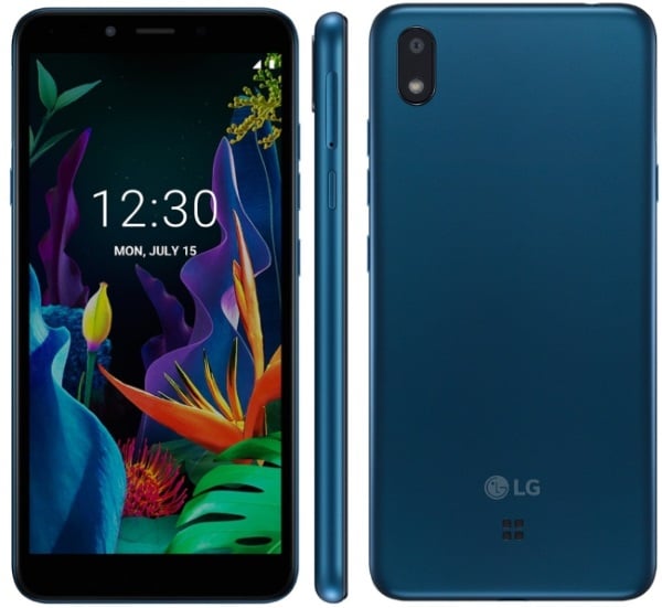 LG K20 viene en color azul y elegante carcasa de plástico