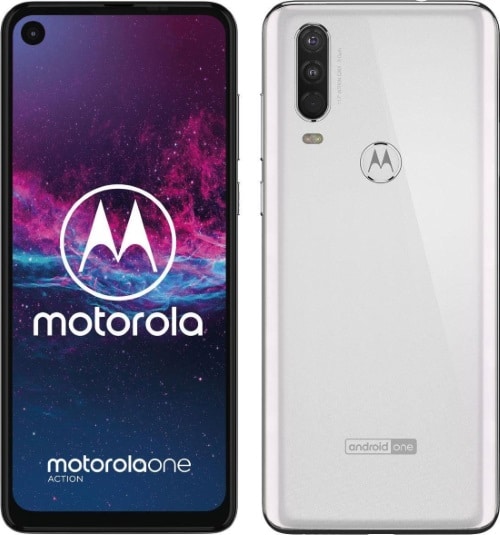 Motorola One Action mantiene la pantalla perforada y viene en azul y blanco