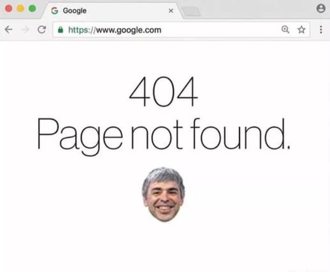 Google - 404 Not found