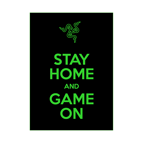 STAY HOME AND GAME ON