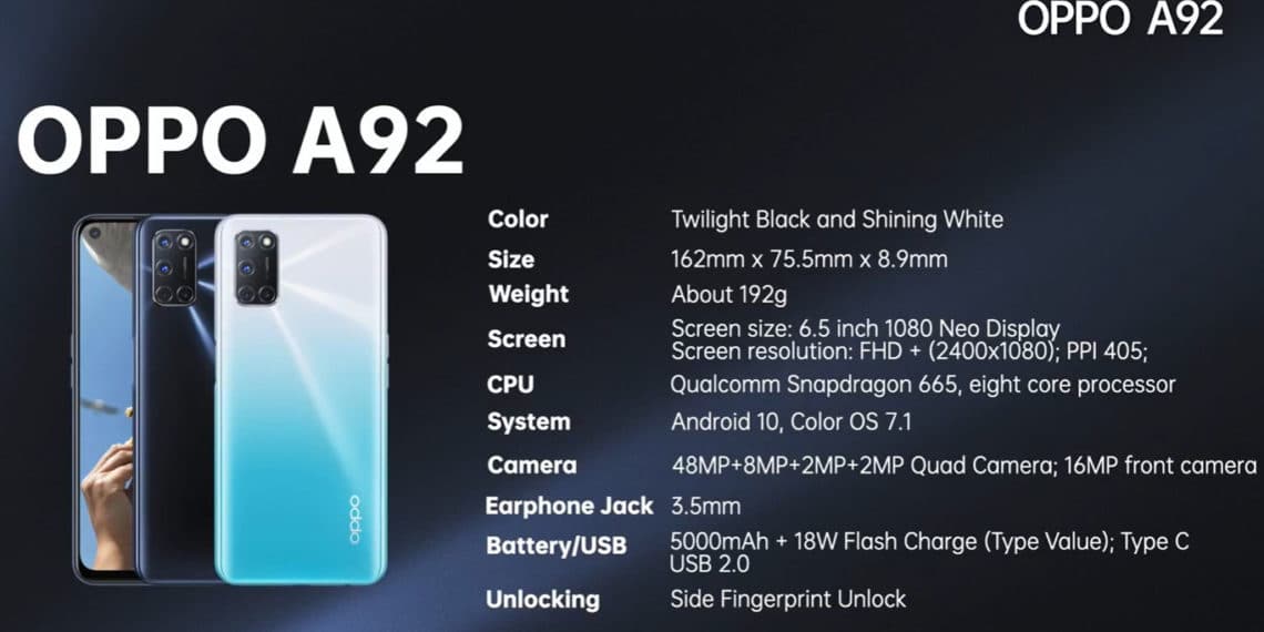 OPPO A92