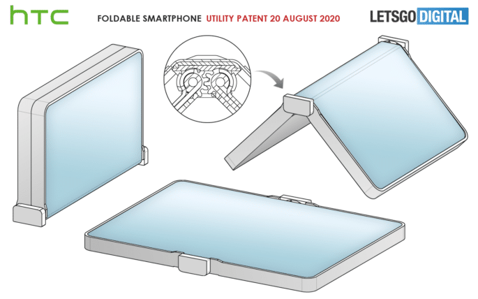 El prototipo del nuevo teléfono plegable HTC plegable