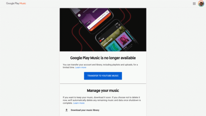 Google Play Music cierra