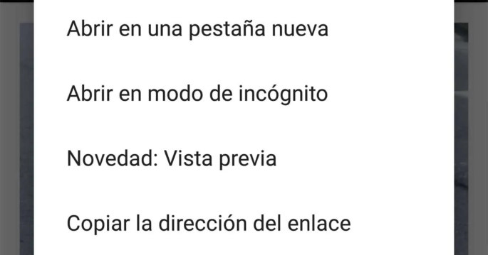 Chrome vista previa, cómo activarla