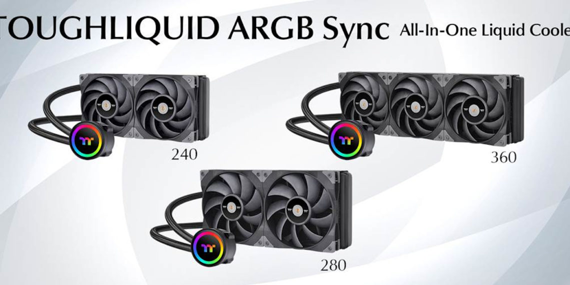 Thermaltake TOUGHLIQUID 240-280-360 ARGB Sync All-In-One Liquid Coolers