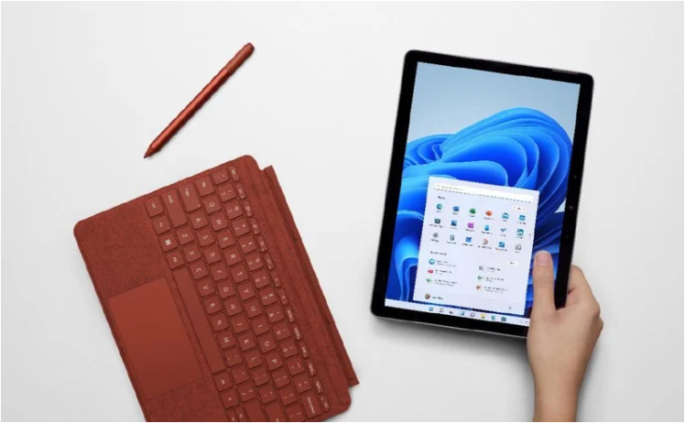Microsoft Surface Go 3, Surface Slim Pen 2 y Ocean Plastic Mouse