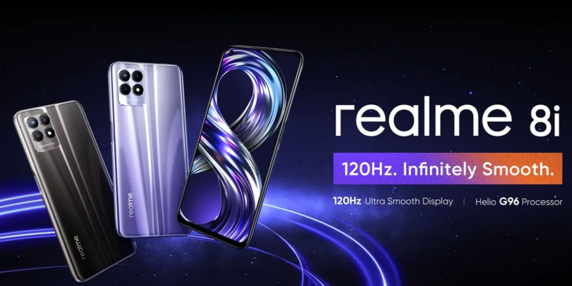 Realme 8i con pantalla de 120Hz, Helio G96 y triple cámara de 50MP