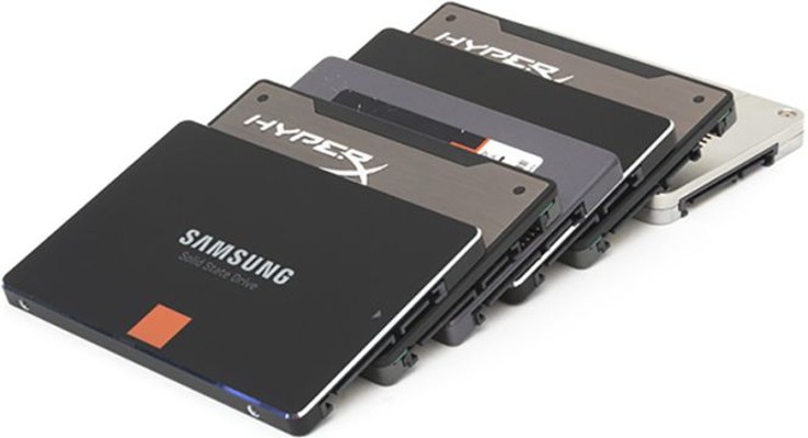 Discos SSD de distintas marcas