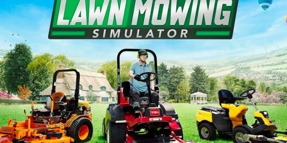 Lawn Mowing Simulator gratis en la epic games store, cómo descargar