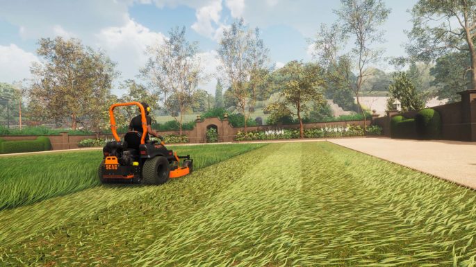 Lawn Mowing Simulator gratis en la epic games store, cómo descargar