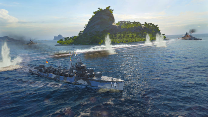 World of Warships está gratis en steam junto con su dlc