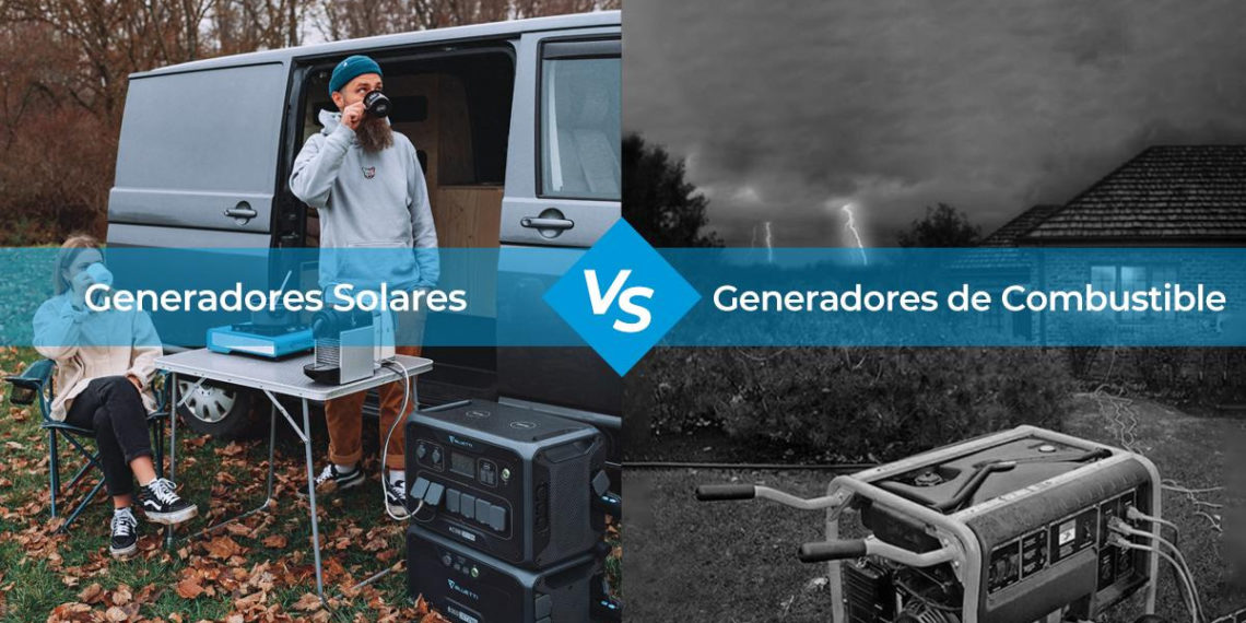 Generador solar VS generador de combustible
