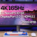 SDC 27X1U: Monitor 4K 165Hz Nano IPS DisplayPort 2.0