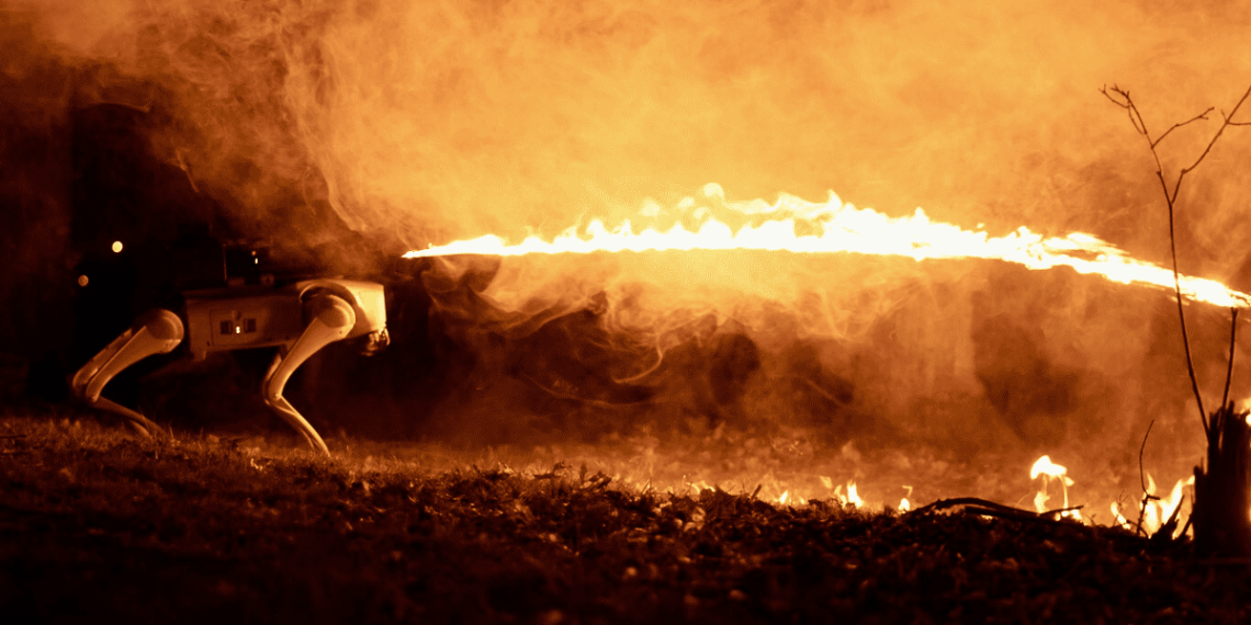 Thermonator: El perro robot lanzallamas que desafía a la lógica y la ética