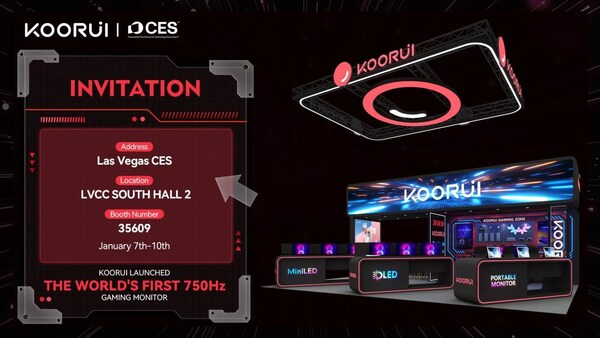 KOORUI revoluciona el CES 2025 con el primer monitor gaming de 750Hz