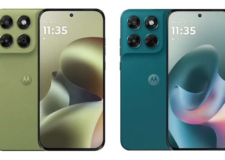 Nuevo Motorola Moto G77 en color Pantone Shaded Spruce