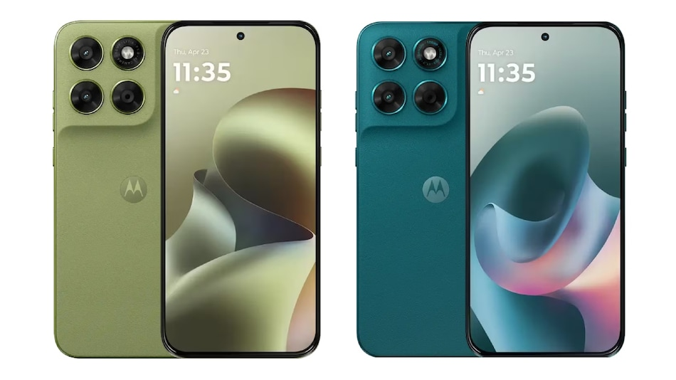 Nuevo Motorola Moto G77 en color Pantone Shaded Spruce