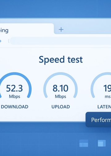 Captura del menú de red en Windows 11 con la opción de prueba de velocidad de Internet