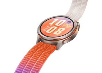 Huawei Watch GT Runner 2 en color Dawn Orange con correa AirDry transpirable