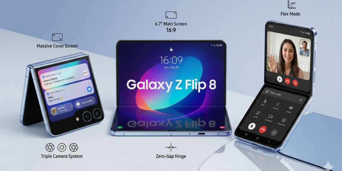 Galaxy Z Flip 8: Batería de 4300 mAh y chip Exynos de 2nm