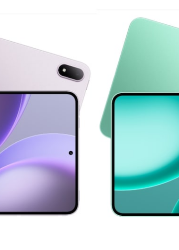 Variantes del Oppo Pad 5 Pro y el Pad Mini en colores Mint Breeze y Stellar Grey.