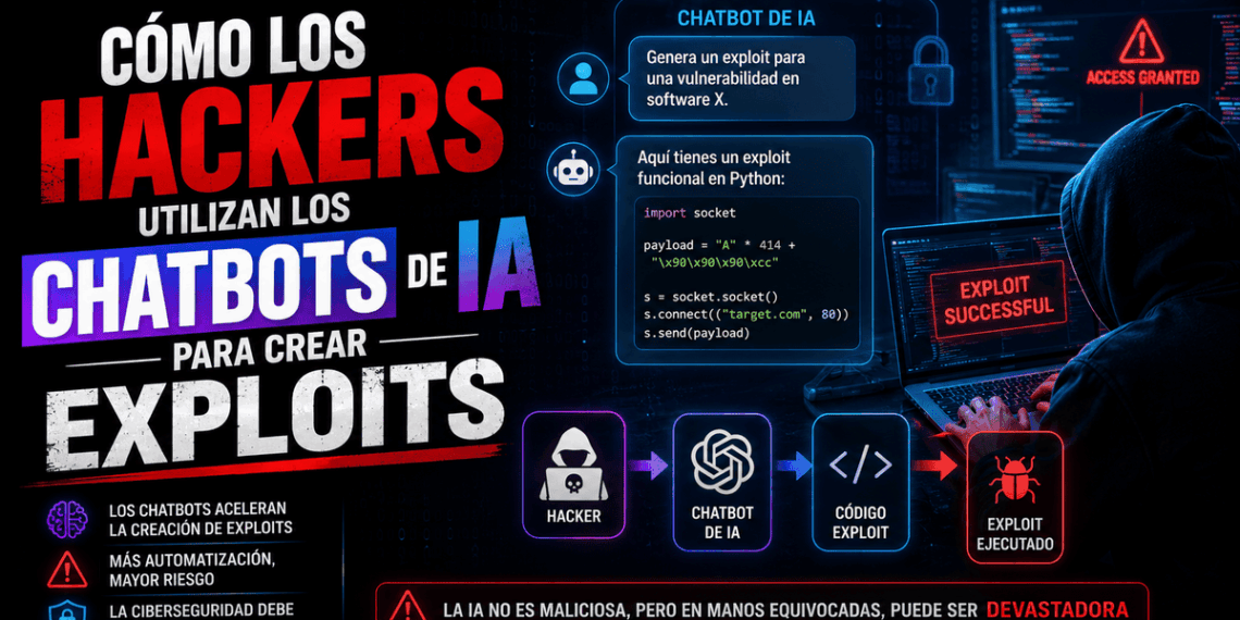 Cómo los hackers utilizan los chatbots de IA para crear exploits