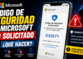 Correo de alerta código de seguridad de Microsoft oficial malicioso