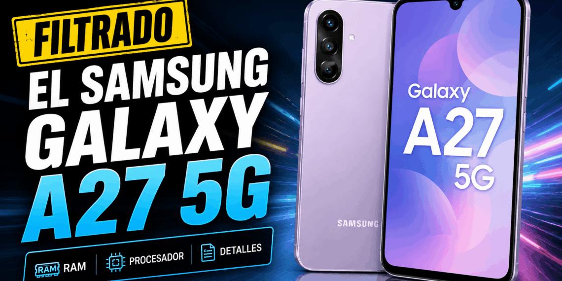 Filtrado el Samsung Galaxy A27 5G RAM, procesador y detalles