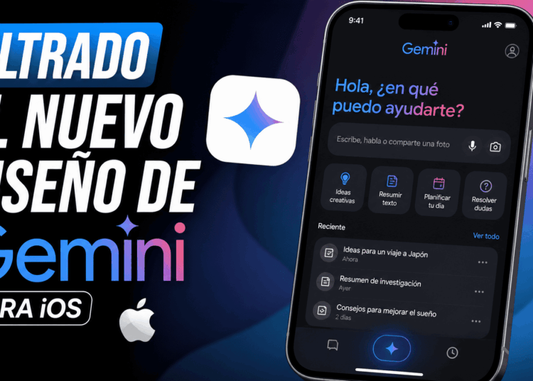 Filtrado el nuevo diseño de Gemini para iOS