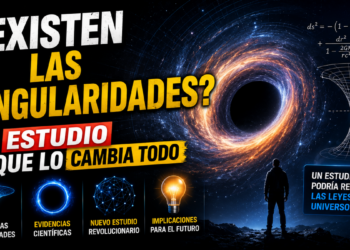 Ilustracion cientifica de la estructura interna de un agujero negro sin singularidad
