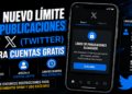 Nuevo límite de publicaciones en X (Twitter) para cuentas gratis