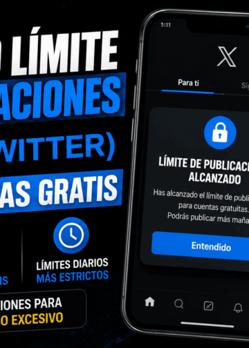 Nuevo límite de publicaciones en X (Twitter) para cuentas gratis
