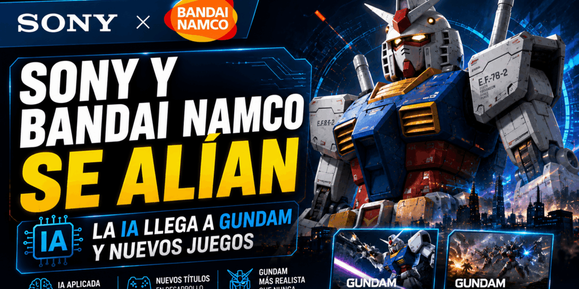 Sony y Bandai Namco se alían La IA llega a Gundam y nuevos juegos