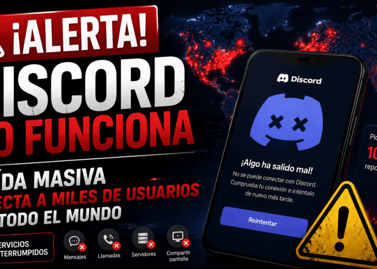 Discord no funciona: Caída masiva afecta a miles de usuarios en todo el mundo
