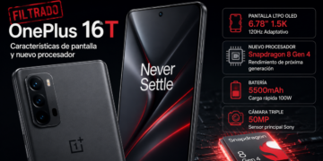 OnePlus 16T filtrado: Características de pantalla y nuevo procesador