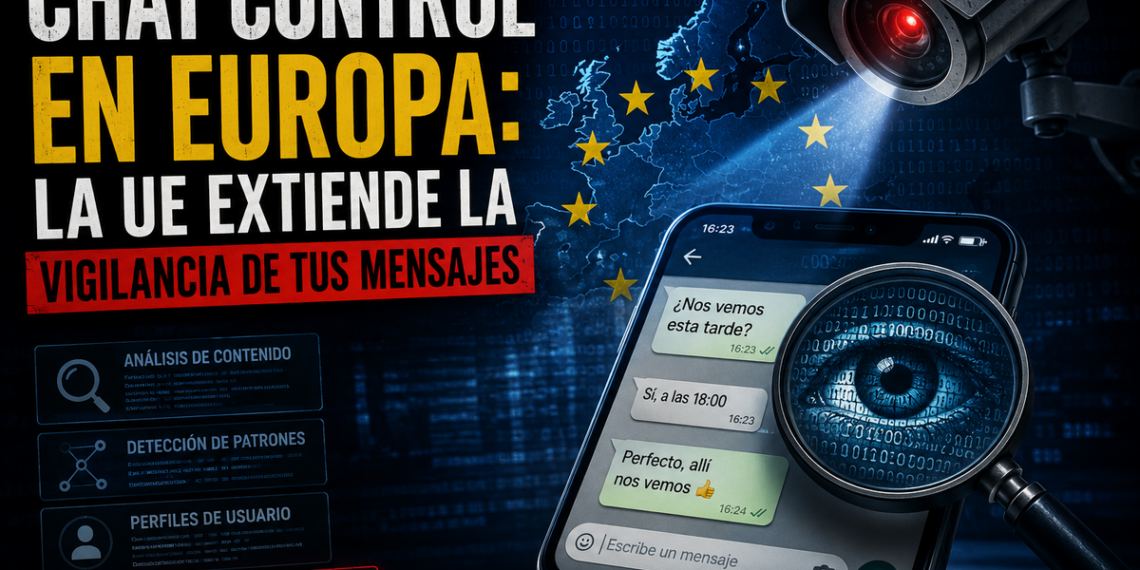 Chat Control en Europa la UE extiende la vigilancia de tus mensajes