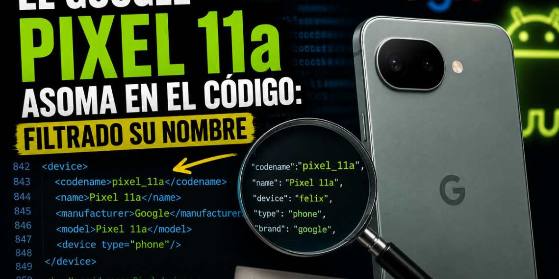 El Google Pixel 11a asoma en el código filtrado su nombre