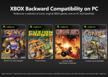 Interfaz de la aplicación de Xbox mostrando la función de retrocompatibilidad de Xbox en PC con juegos clásicos.