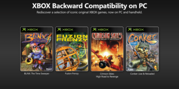 Interfaz de la aplicación de Xbox mostrando la función de retrocompatibilidad de Xbox en PC con juegos clásicos.