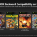 Interfaz de la aplicación de Xbox mostrando la función de retrocompatibilidad de Xbox en PC con juegos clásicos.