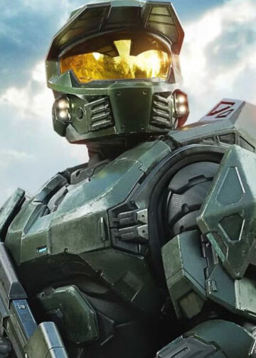 El Jefe Maestro sosteniendo un rifle en una escena de Halo Campaign Evolved en Unreal Engine 5.