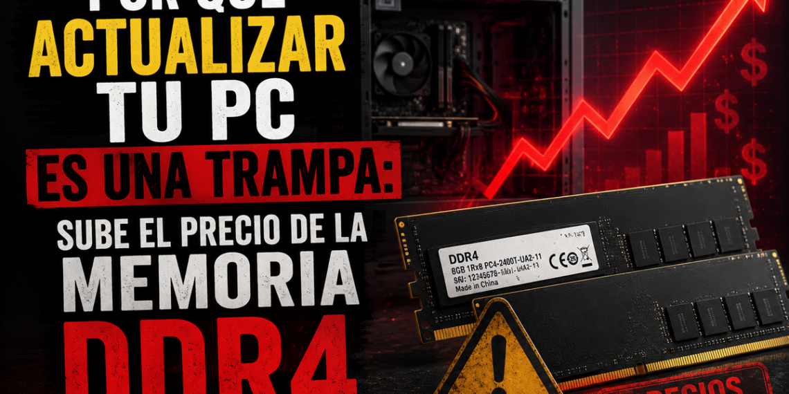 Por qué actualizar tu PC es una trampa: sube el precio de la memoria DDR4