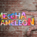 Logotipo del juego Meccha Chameleon junto a un candado de seguridad y el icono de Discord.