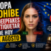 Mazo de juez sobre un teclado de ordenador con un candado digital y el logotipo de la Unión Europea.