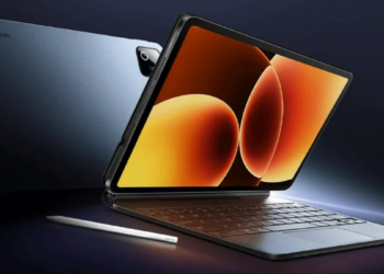 Concepto de la tablet Xiaomi Pad 9 Pro junto a un lápiz óptico y teclado magnético.