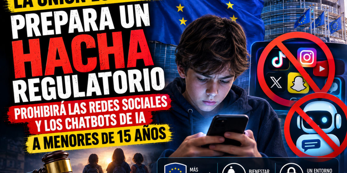 prohibicion redes sociales ia menores europa