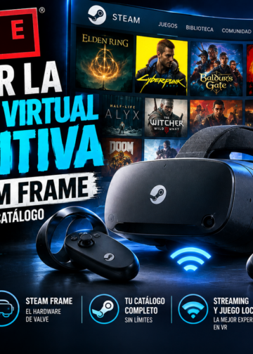 Valve va a por la realidad virtual definitiva: así es el Steam Frame para jugar a todo tu catálogo sin cables