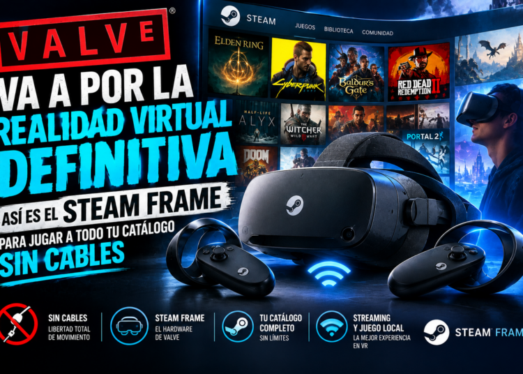 Valve va a por la realidad virtual definitiva: así es el Steam Frame para jugar a todo tu catálogo sin cables
