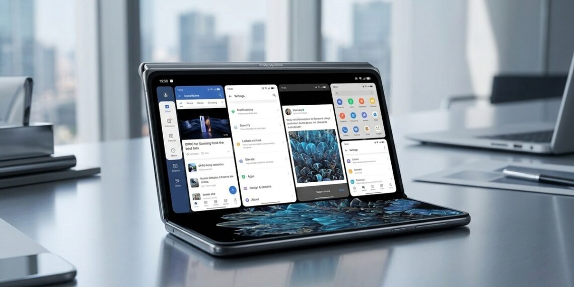 OPPO prepara un revolucionario plegable 'tipo libro' con pantalla súper ancha adiós a los paneles estrechos